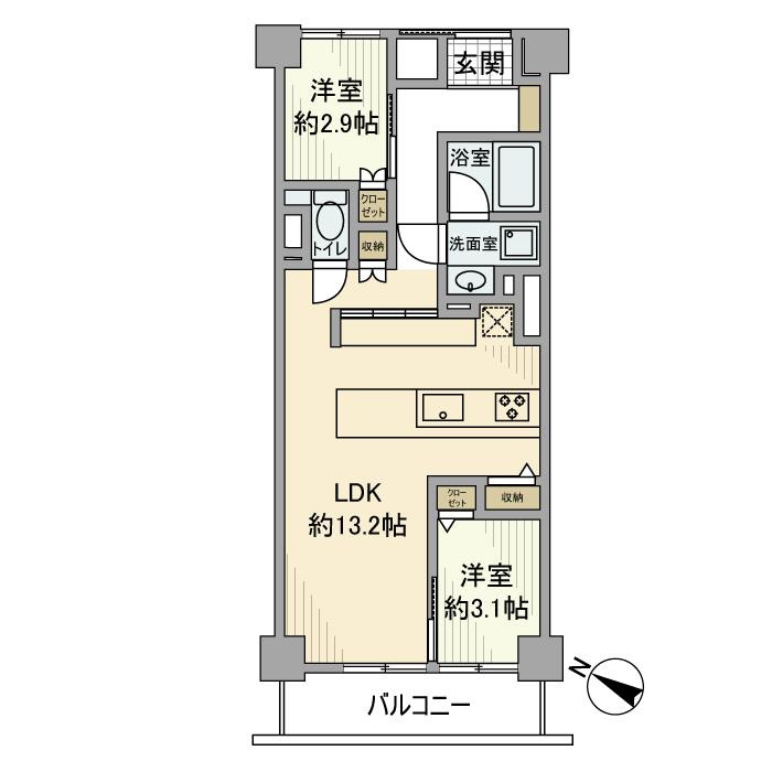 クレベール西新宿フォレストマンションの間取り