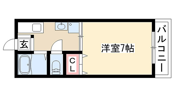 スクエア貴船Ⅱの間取り
