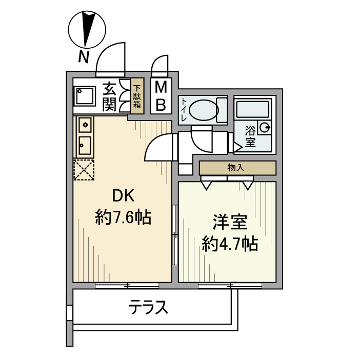 ＯＬＩＯ上北沢の間取り