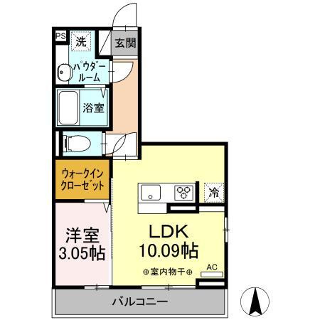 カーサココルン　Ａ棟の間取り