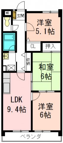 エスポワール丸新の間取り
