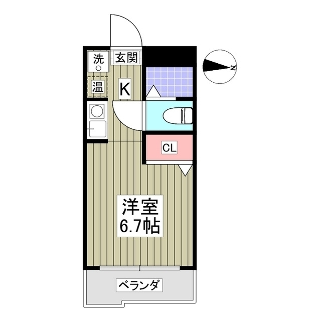 ユーコート鴨居の間取り
