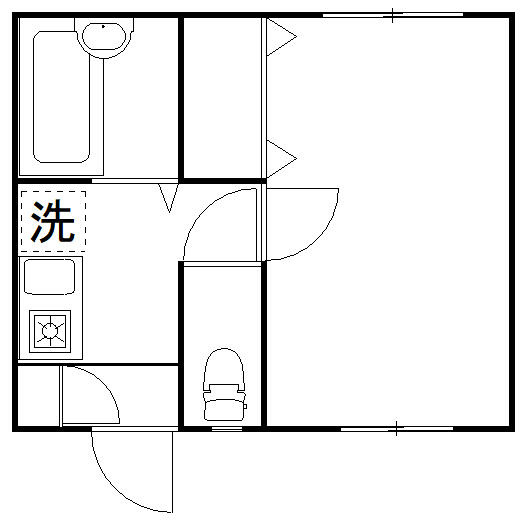 横浜市神奈川区三ツ沢東町のアパートの間取り