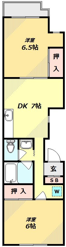 ハイフラット赤堤の間取り