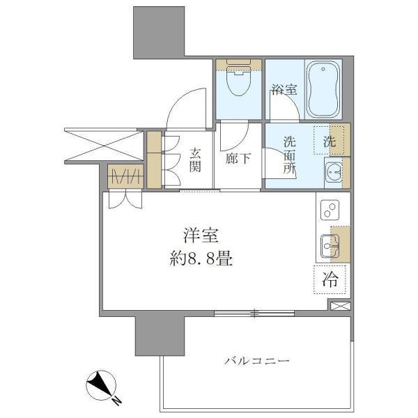 Ｂｒｉｌｌｉａ　Ｔｏｗｅｒ　浜離宮の間取り
