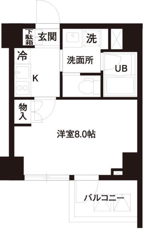 新品家具付きマンション高輪9(KaGood東京)の間取り|※間取りと異なる場合は現状を優先します。