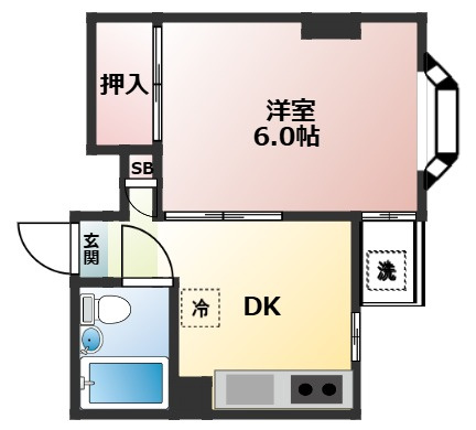 サンマンション後藤の間取り