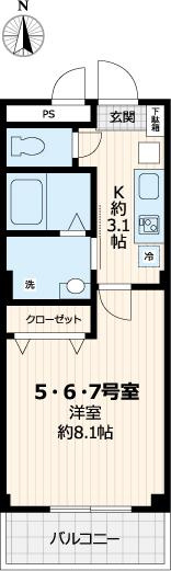セブンアベニュー江北の間取り