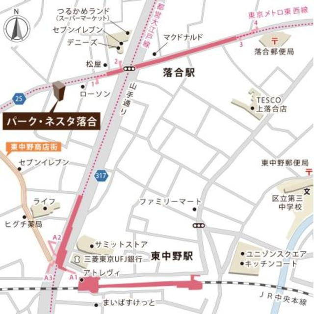 パーク・ネスタ落合の地図