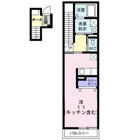 ウエスト・モンターニュＡの間取り