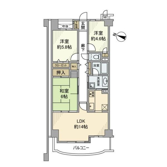 【間取り】 | エクレール草加