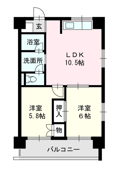 【間取り】 | パークサイド薬院