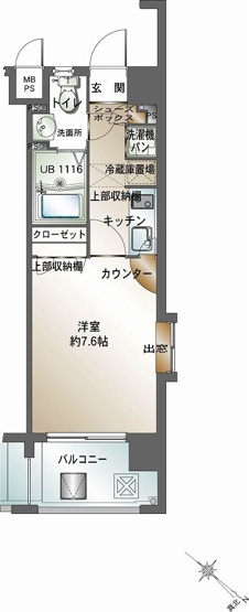 【間取り】 | エンクレスト天神Ⅲ