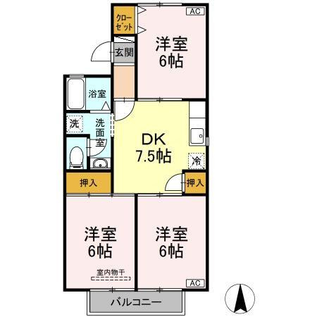 ハウスオブイマイセ Ｂの間取り