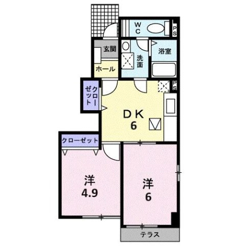 ケント・アヴェニュー弐番館の間取り