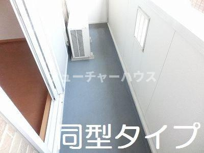 カーサ　プラシードのバルコニー|陽当たり良好なバルコニーです