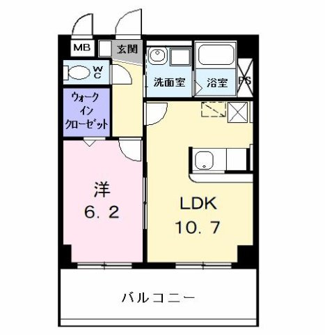 アライブ猪之越の間取り