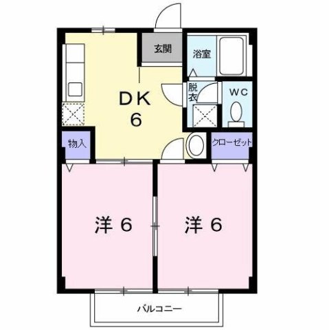 カーサウエダの間取り
