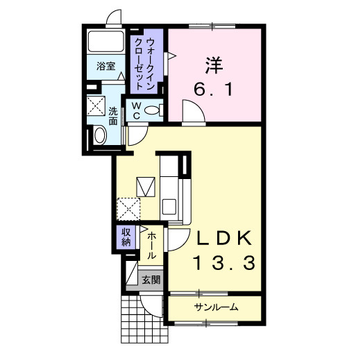 【間取り】 | サニーマーヨバレーＡ