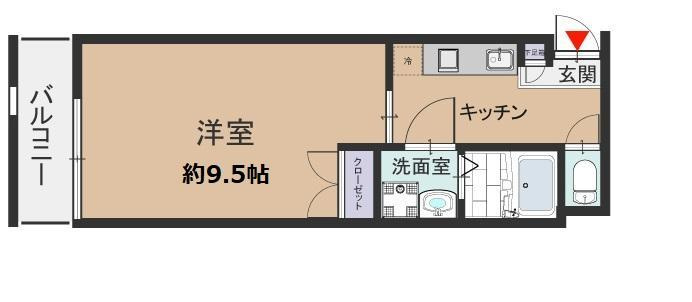 ヒズ・イマージュ北浜の間取り|図面・画像と現況が相違する時は現況を優先させていただきます。