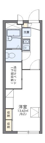 レオパレスグー・ミキティアの間取り