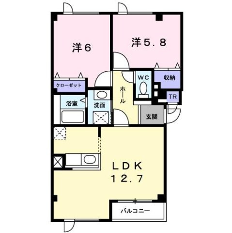 ビューシャトーⅡの間取り