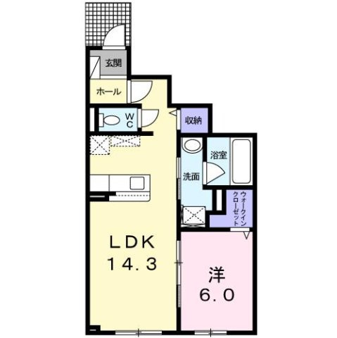 フラワーマンション中央図書館前の間取り
