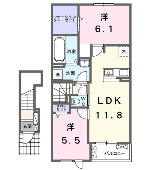 プラーンドルⅩⅦの間取り