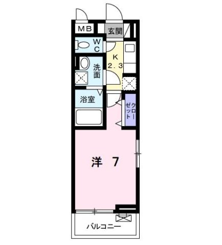 フェリチータ成田の間取り
