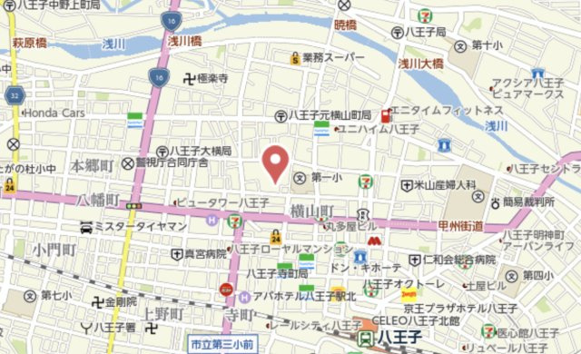 『八王子市マンション』ライオンズシティ八王子【仲介手数料無料】　八王子市元横山町2-15-4の地図|～仲介手数料無料☆八王子ひなた不動産～ライオンズシティ八王子