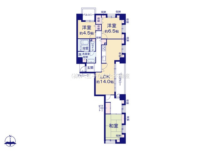 『八王子市マンション』エストラーセ長池【仲介手数料無料】　八王子市別所2-29の間取り|～仲介手数料無料☆八王子ひなた不動産～エストラーセ長池