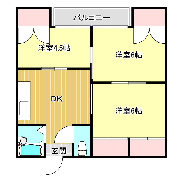 コアコーポBの間取り