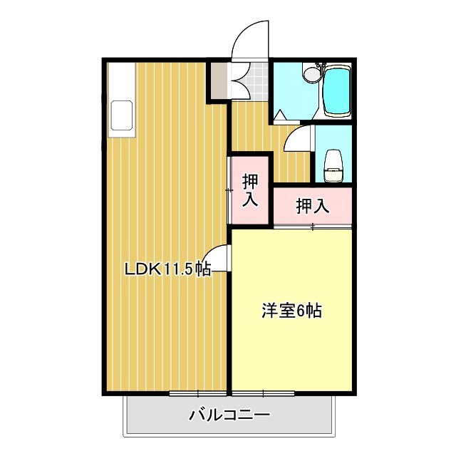 パールハイツⅡの間取り