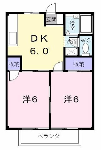 【間取り】 | コーポラス岩津Ａ棟