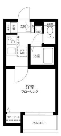 メゾン・ド・ソレイユ蒲田の間取り|間取りです。