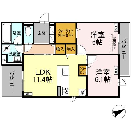 【間取り】 | クラシアス-国領町4丁目-
