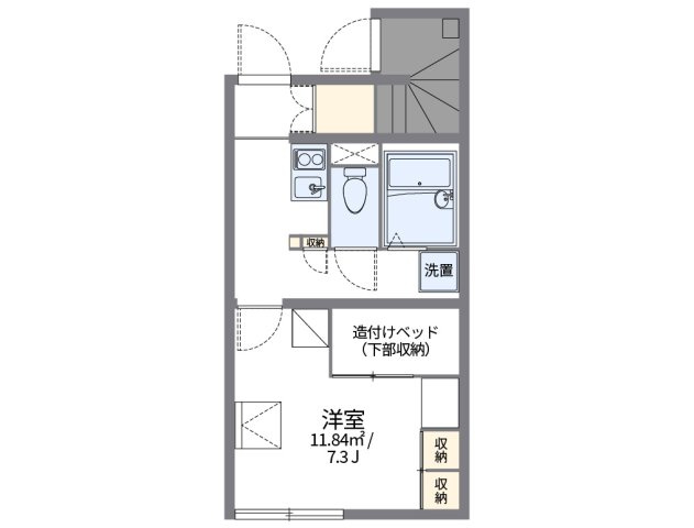 【間取り】 | レオパレス松浜