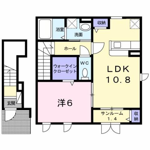 【間取り】 | カルム　メゾン
