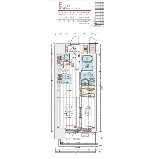 【間取り】 | エステムコート名古屋TWIN　WEST