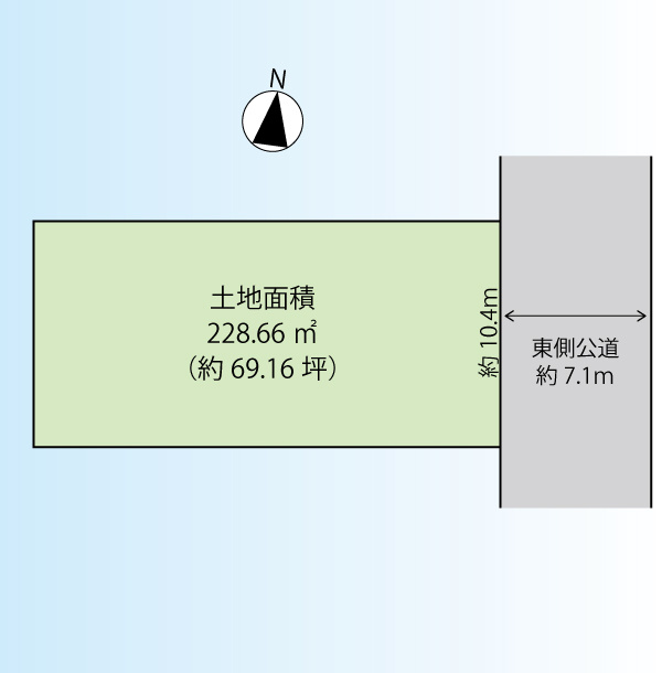 目黒区駒場4丁目の土地図