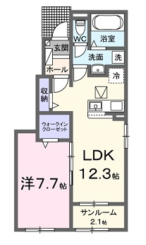 ショコラⅠの間取り