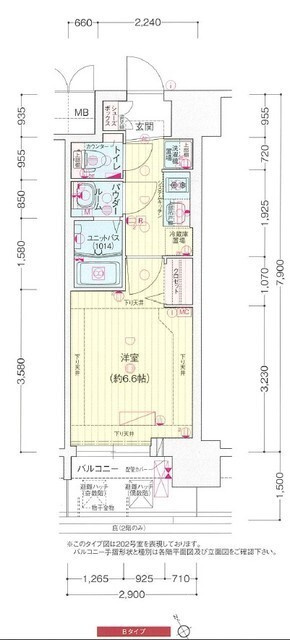 プレサンス大国町アドロッソの間取り