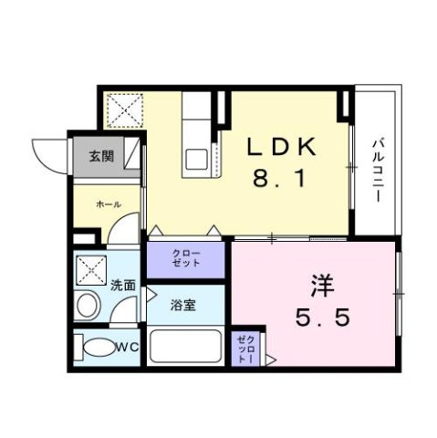 ヒカルサ此花通酉島の間取り