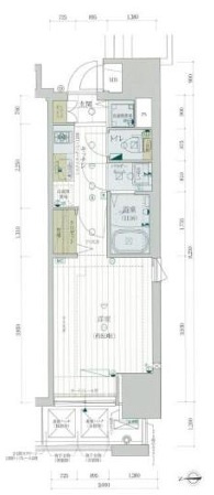 大阪市天王寺区堂ケ芝１丁目の賃貸マンションの間取り