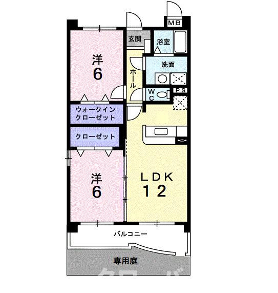 グランディール・Ｓの間取り