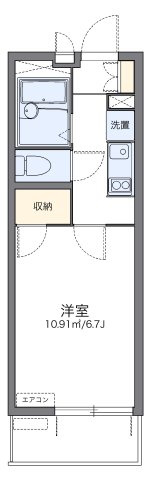 レオパレスコンフォート　Ｌの間取り