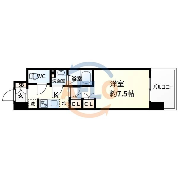 コンフォリアリヴ新大阪キューの間取り|コンフォリア・リヴ新大阪Q　間取り