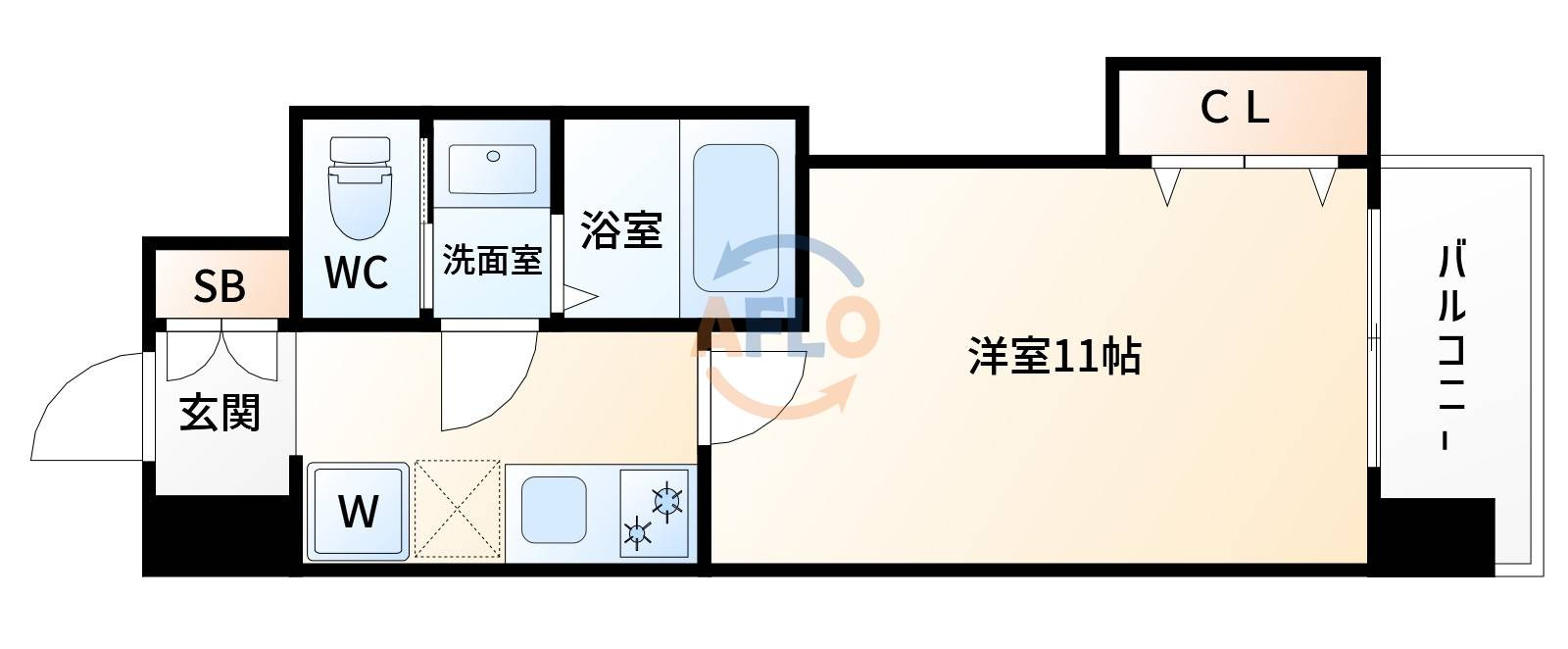 Luxe新大阪EAST IIの間取り|Luxe新大阪EASTⅡ　間取り