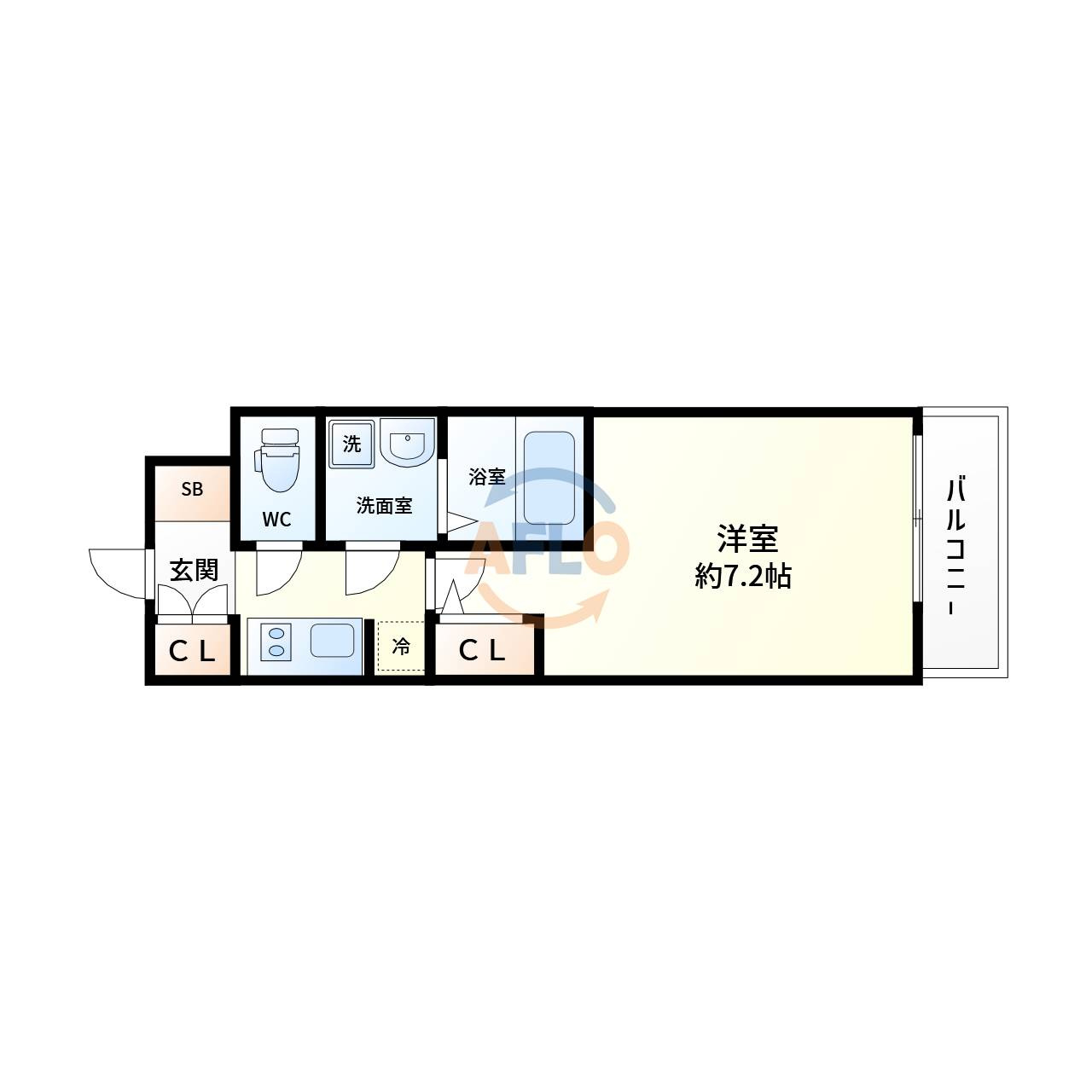 S-RESIDENCE新大阪WESTの間取り|S-RESIDENCE新大阪WEST　間取り