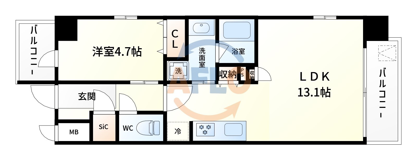 スプランディッドエイトの間取り|スプランディッドⅧ　間取り
